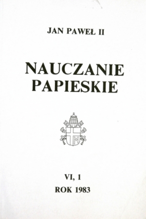 Nauczanie papieskie 1983. Tom VI/1 - okładka książki