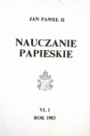 Nauczanie papieskie 1983. Tom VI/2 - okładka książki