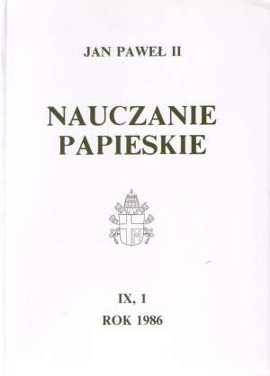 Nauczanie papieskie 1986. Tom IX/1 - okładka książki