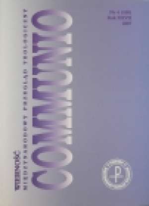 Communio nr 4/2007. Wierność - okładka książki