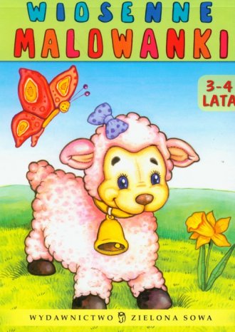 Wiosenne malowanki (3-4 lat) - okładka książki