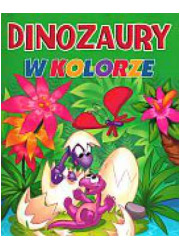 Dinozaury w kolorze. Zeszyt 1 - okładka książki