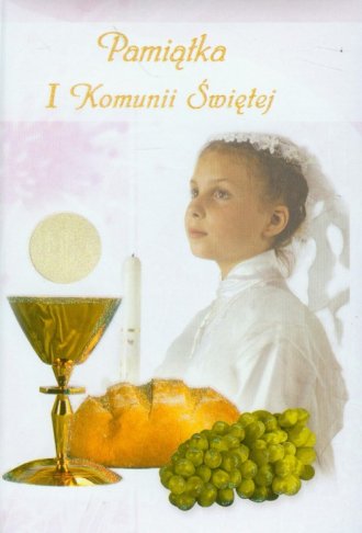 Pamiątka I Komunii Świętej (różowa) - okładka książki