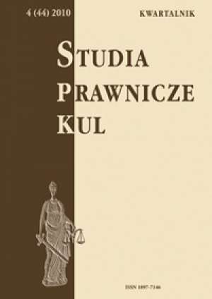 Studia prawnicze KUL, 4(44)/2010 - okładka książki