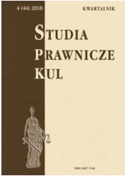 Studia prawnicze KUL, 4(44)/2010 - okładka książki