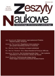 Zeszyty Naukowe KUL 4/2010 - okładka książki