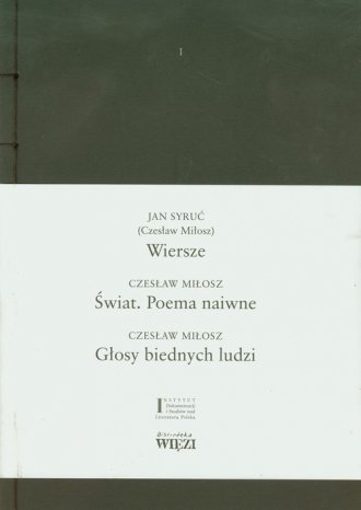 Wiersze. Świat. Poema naiwne. Głosy - okładka książki