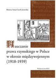 Nauczanie prawa rzymskiego w Polsce - okładka książki