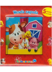 Wesoła zagroda. Super puzzle - okładka książki