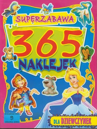 365 naklejek dla dziewczynek. Super - okładka książki