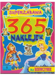 365 naklejek dla dziewczynek. Super - okładka książki