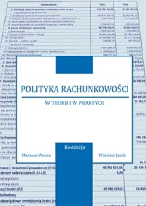 Polityka rachunkowości w teorii - okładka książki
