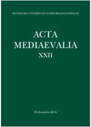 Acta Mediaevalia. Tom XXII - okładka książki