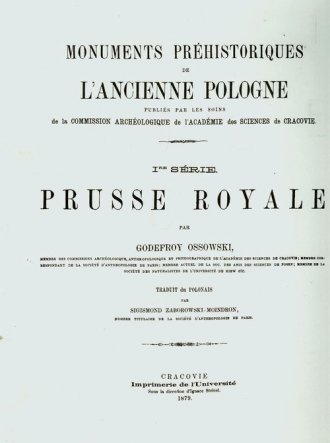 Prusse Royale. Zabytki przedhistoryczne - zdjęcie reprintu, mapy