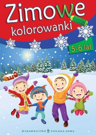 Zimowe kolorowanki 5-6 - okładka książki