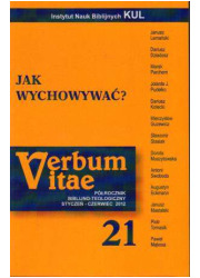 Verbum Vitae 21 (2012). Jak wychowywać? - okładka książki