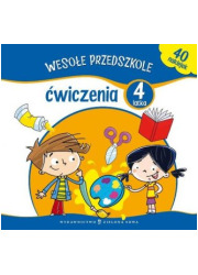 Wesołe przedszkole. Ćwiczenia 4-latka - okładka podręcznika