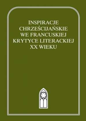 Inspiracje chrześcijańskie we francuskiej - okładka książki