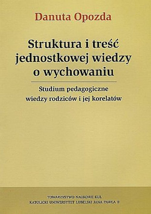 Struktura i treść jednostkowej - okładka książki