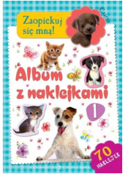 Zaopiekuj się mną. Album z naklejkami - okładka książki