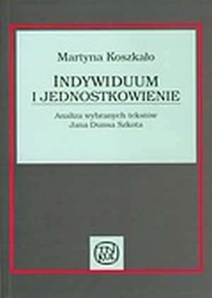 Indywiduum i jednostkowienie. Analiza - okładka książki