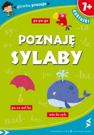 Główka pracuje. Poznaję sylaby - okładka książki