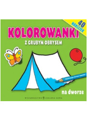 Kolorowanki z grubym obrysem. Na - okładka książki