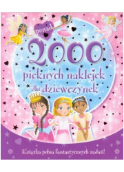 2000 pięknych naklejek dla dziewczynek - okładka książki