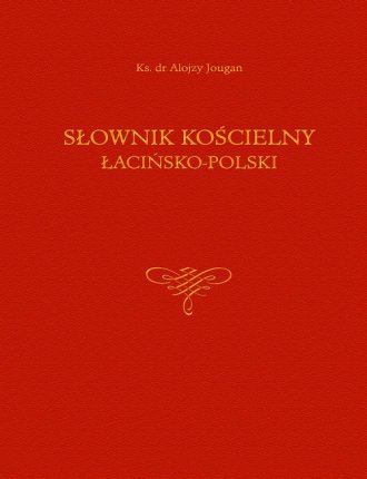 Słownik kościelny łacińsko-polski - okładka książki