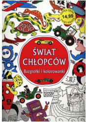 Świat chłopców. Bazgrołki i kolorowanki - okładka książki