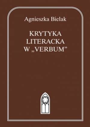 Krytyka literacka w Verbum - okładka książki
