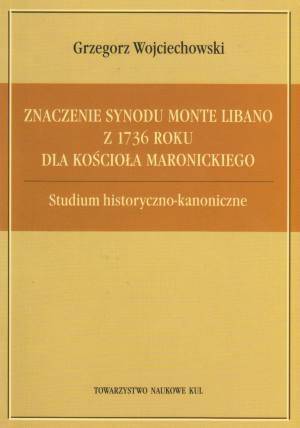 Znaczenie synodu Monte Libano z - okładka książki
