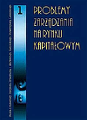 Problemy zarządzania na rynku kapitałowym - okładka książki