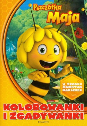 Pszczółka Maja. Kolorowanki i zgadywanki - okładka książki
