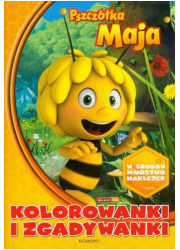 Pszczółka Maja. Kolorowanki i zgadywanki - okładka książki