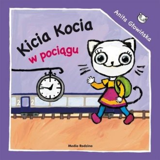 Kicia Kocia w pociągu - okładka książki