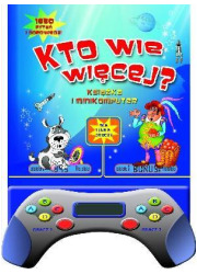 Kto wie więcej. Książka + minikomputer - okładka książki