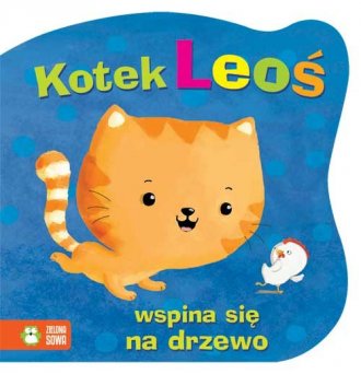 Kotek Leoś wspina się na drzewo - okładka książki