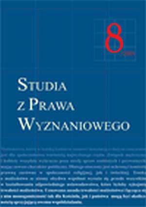 Studia z Prawa Wyznaniowego. Tom - okładka książki