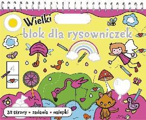 Wielki blok dla rysowniczek - okładka książki