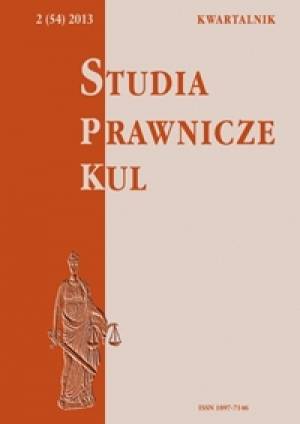 Studia prawnicze KUL, 2(54)/2013 - okładka książki