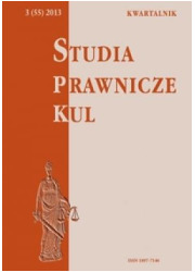 Studia prawnicze KUL, 3(55)/2013 - okładka książki