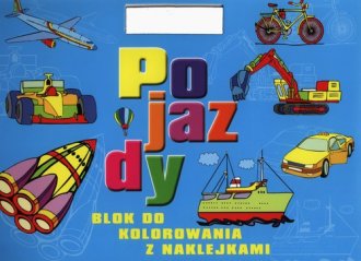 Pojazdy. Blok do kolorowania z - okładka książki