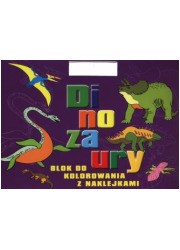 Dinozaury. Blok do kolorowania - okładka książki