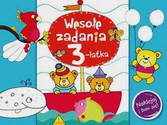 Wesołe zadania 3-latka. Naklejaj - okładka książki