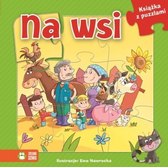 Na wsi. Książka z puzzlami - okładka książki