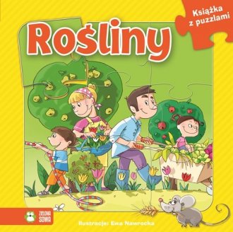 Rośliny. Książka z puzzlami - okładka książki