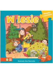 W lesie. Książka z puzzlami - okładka książki