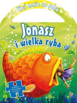 Jonasz i wielka ryba. 4 układanki - okładka książki