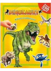 Dinozaury. Album z zadaniami - okładka książki